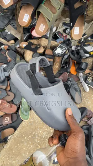 Grey Nike Calm Mule Slip On