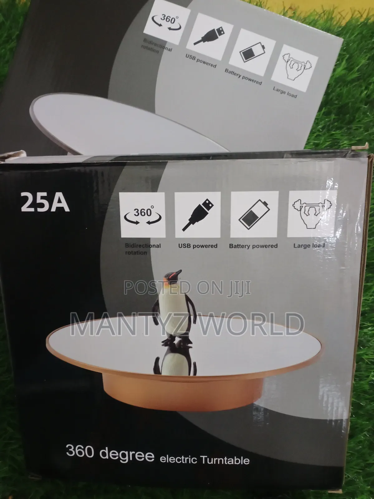 360 Electric Mirror Turntable 25cm