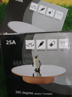 360 Electric Mirror Turntable 25cm