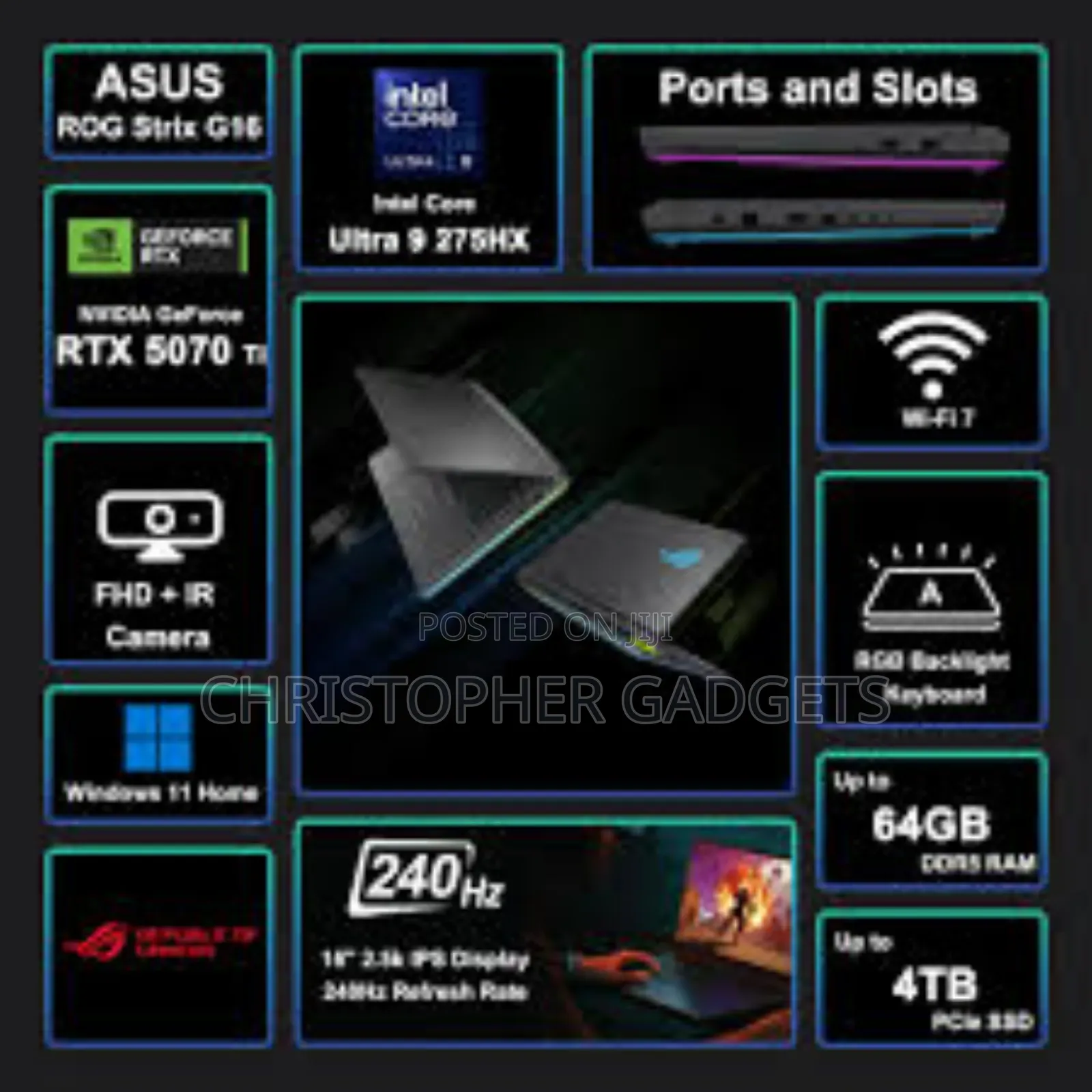 Laptop Asus ROG Strix G16 G614 16GB Intel Core I9 SSD 1T