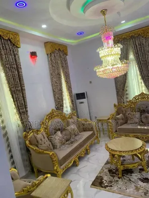 8 Seaters Royal Sofa With Centre Table and 2 Side Stools