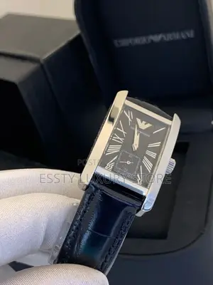 Emporio Armani Leather Strap Wristwatch