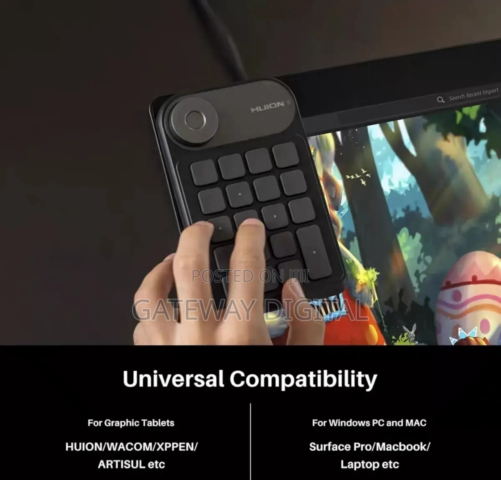 Huion Kd100 Keydial Mini Wireless Keyboard Connectivity