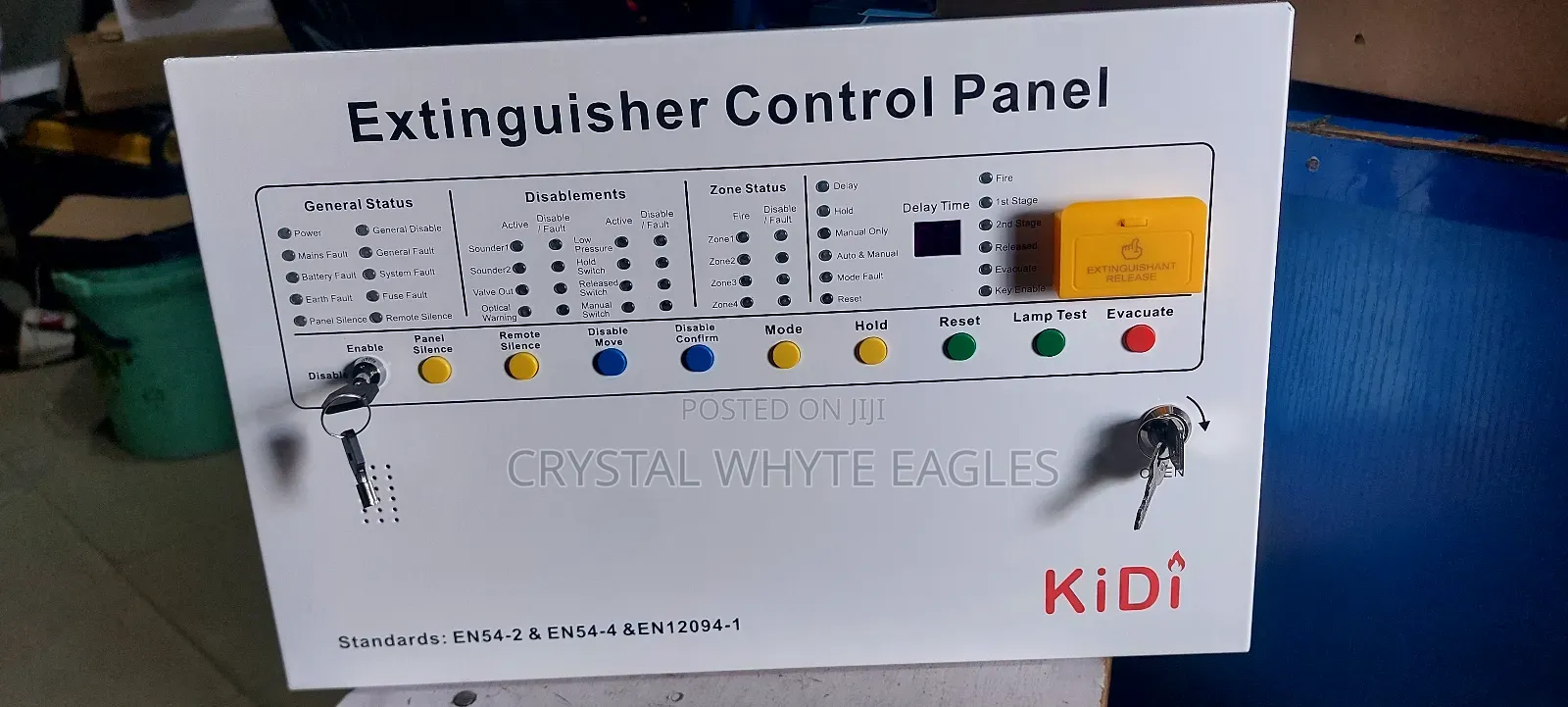 Kidi 4 Zone Fire Extinguisher Control Panel