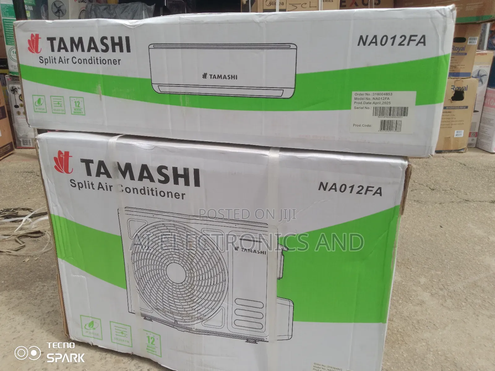 Air Conditioner (A/C) 1.5hp Tamashi Product.