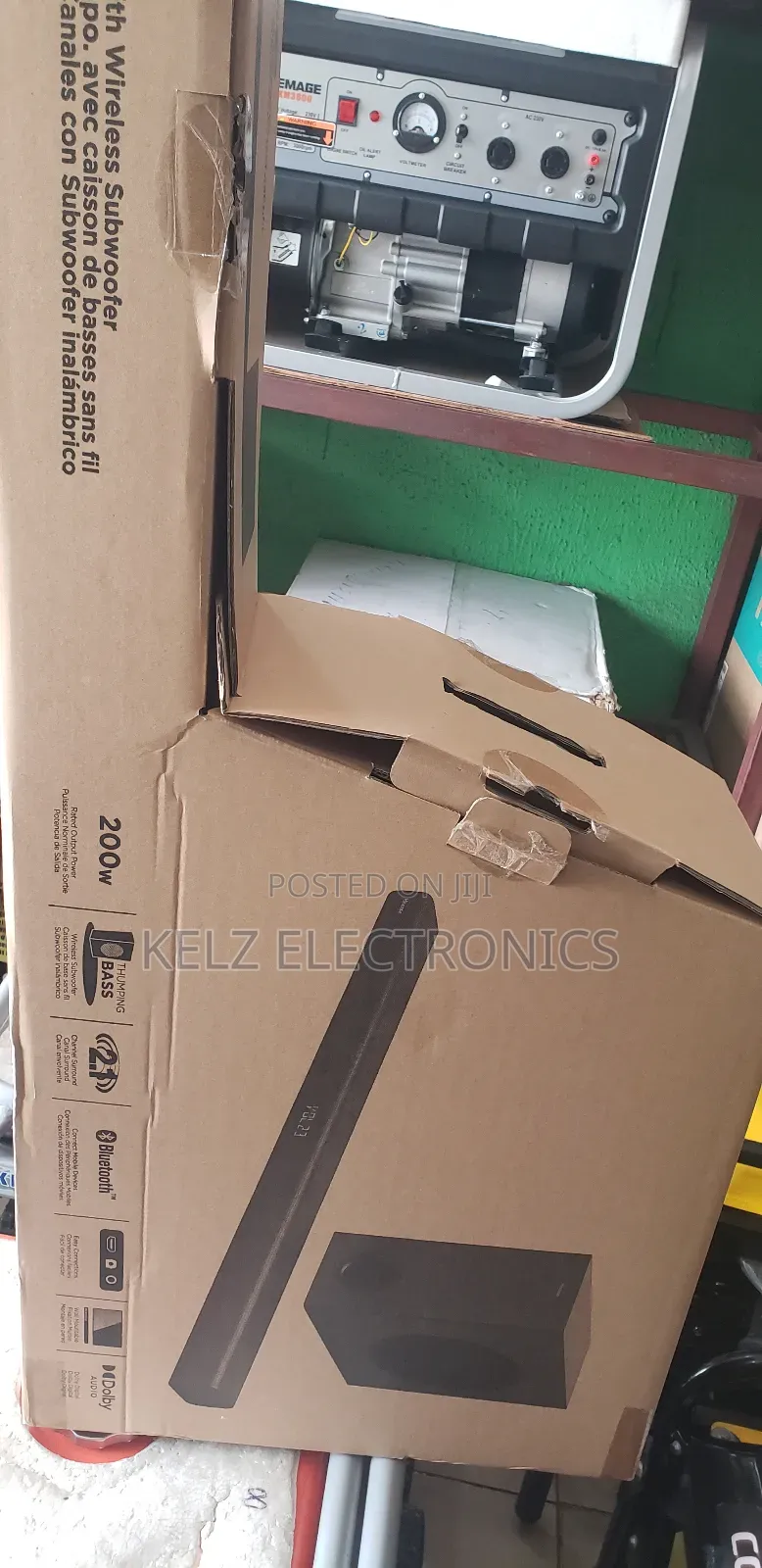 Hisense 200watts Sound Bar With Bluetooth and Wireless Subwoofer