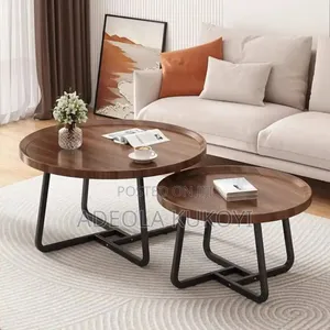 Brown 2pcs Center Table