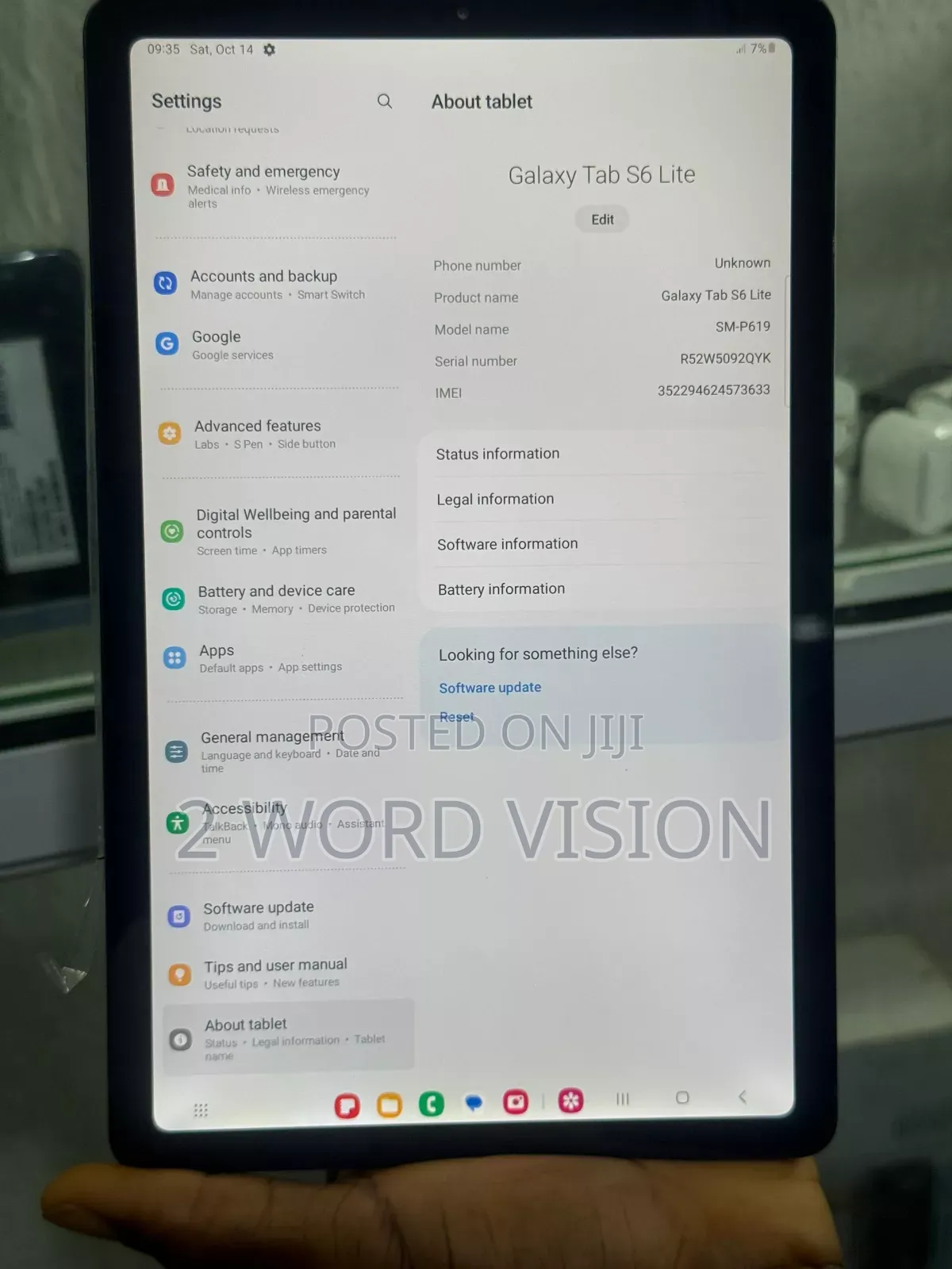 Samsung Galaxy Tab S6 Lite 64 GB Blue