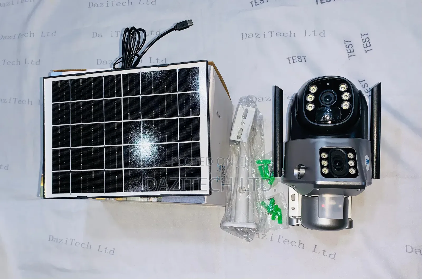 4g Dual-Lens PTZ Solar Security Camera With Pir Human Detection