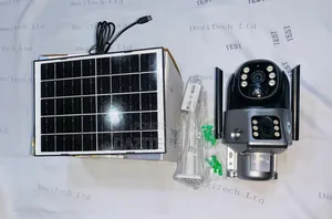 4g Dual-Lens PTZ Solar Security Camera With Pir Human Detection