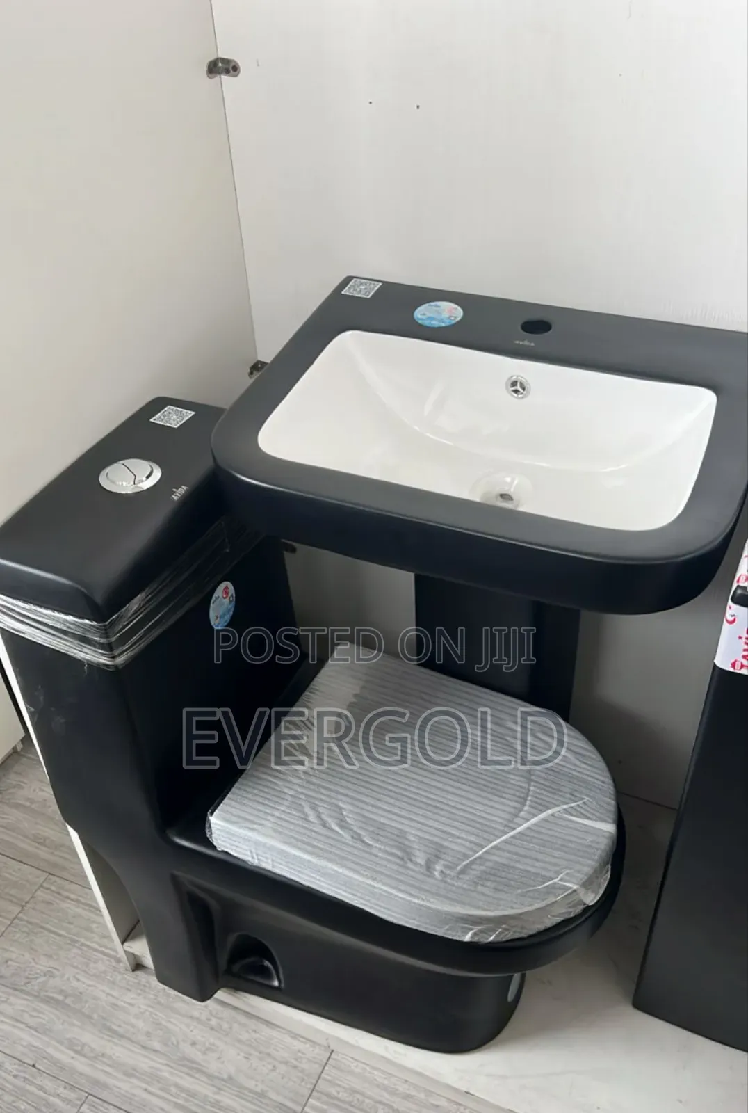 Black Complete Set With Basin Available