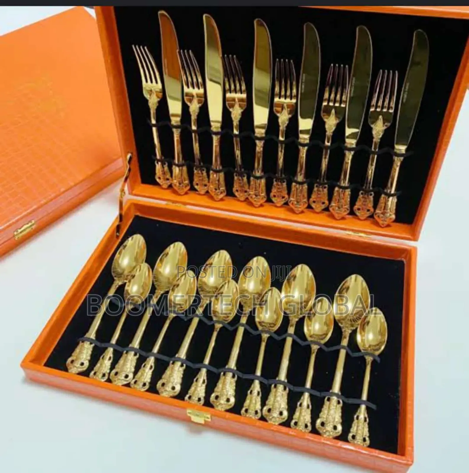 24-Piece Gold Flatware Set