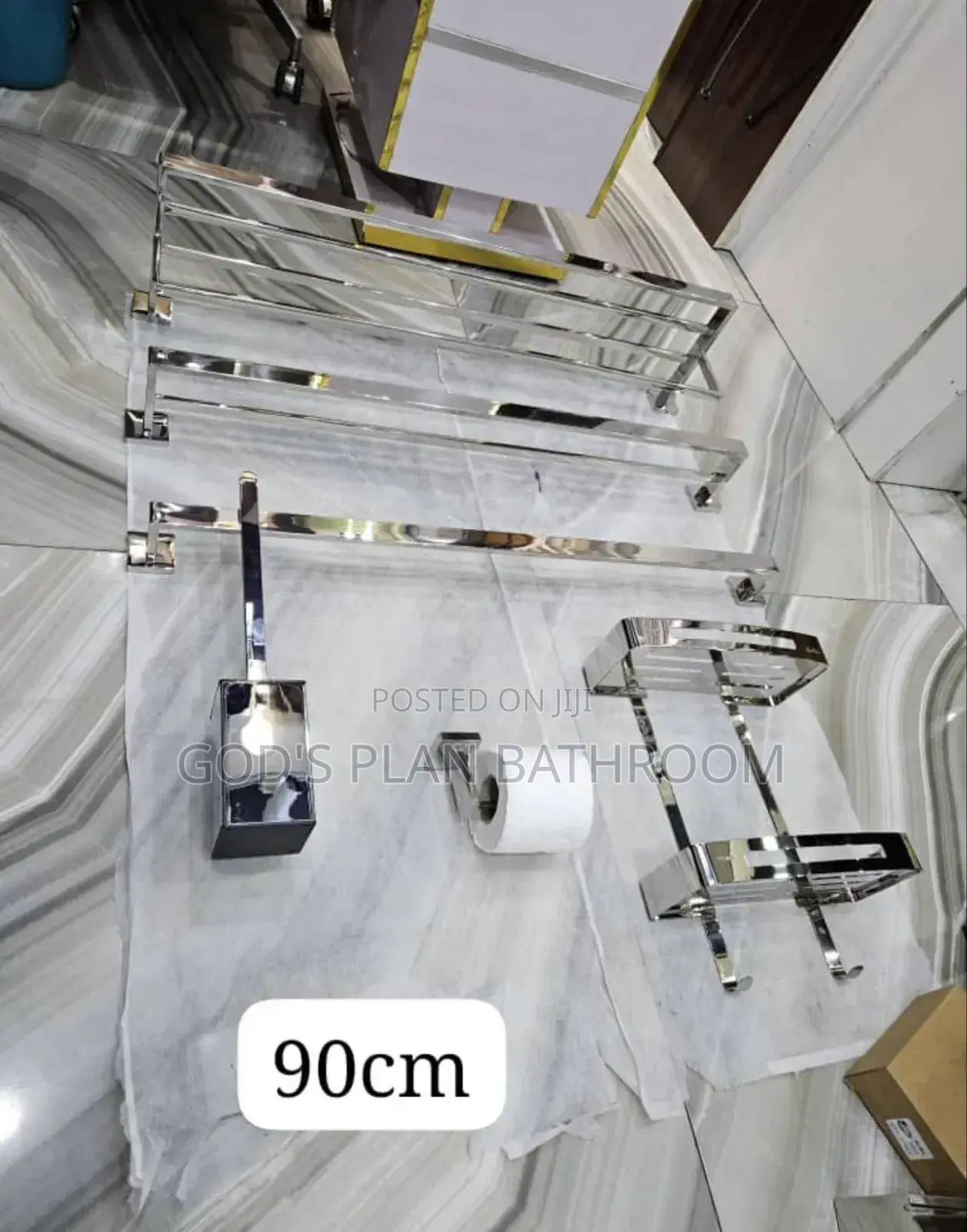 90cm Chrome Complete Accessories