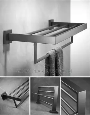 Grey Multiple Towel Rail 60cm