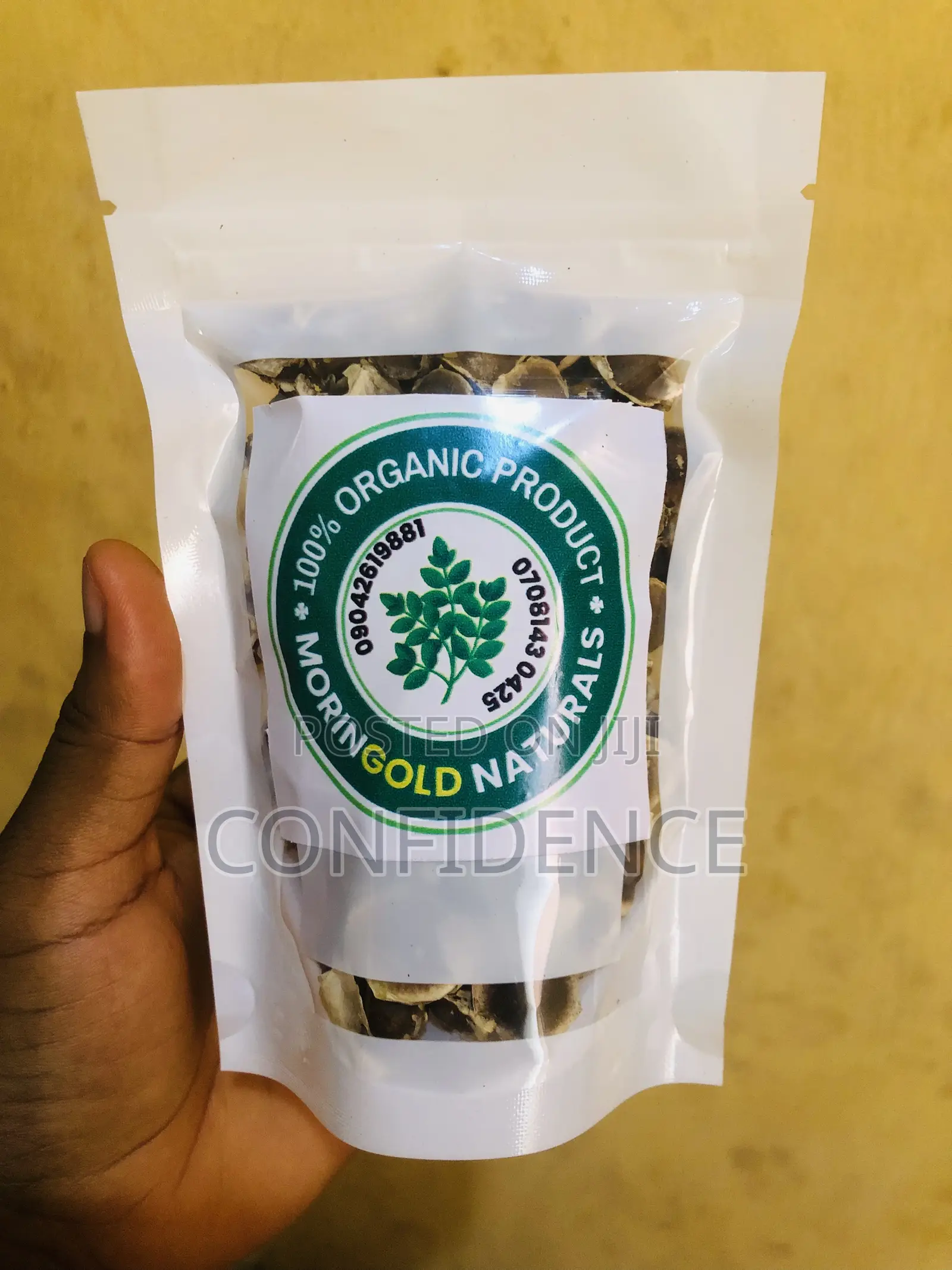 Fresh and Mature Moringa Seeds