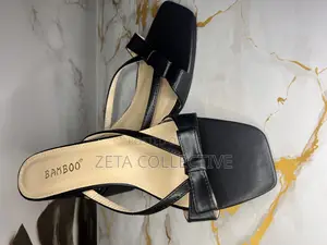 Black Block Heels Size 42