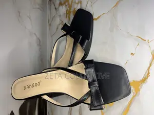 Black Block Heels Size 42
