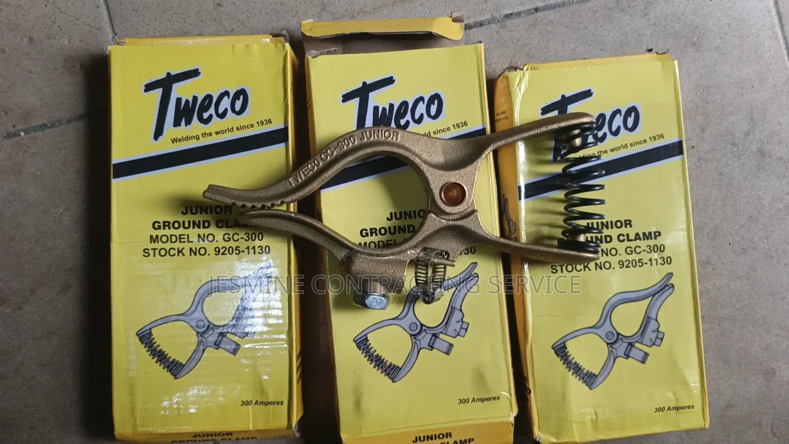 Tweco Earth Clamp Brass