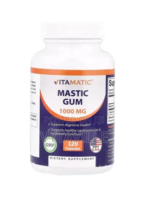 Vitamatic Mastic Gum 500mg Capsules X 120 (1,000mg Per Serving)