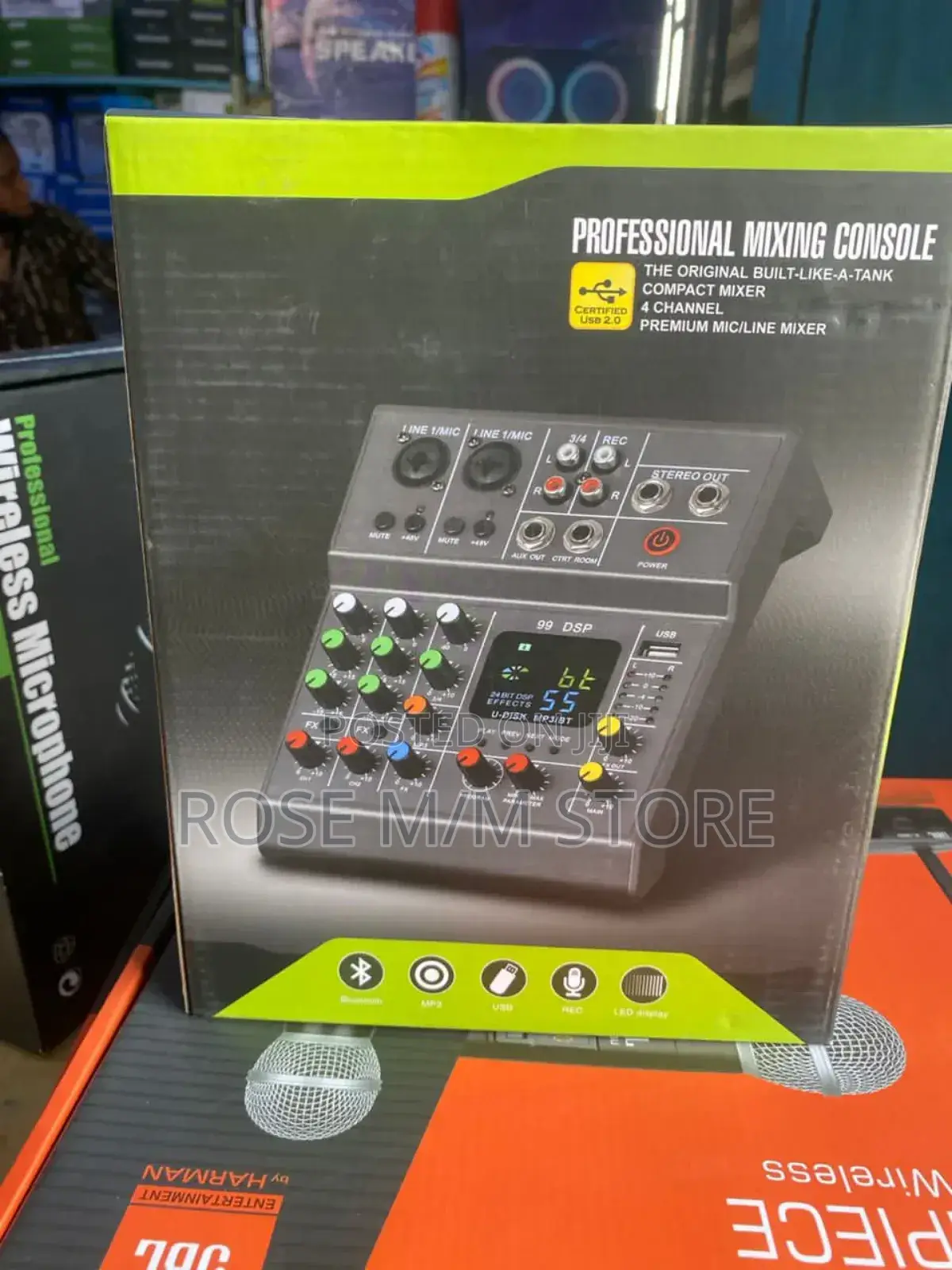 4 Channel Mixing Console/ Line Mixer