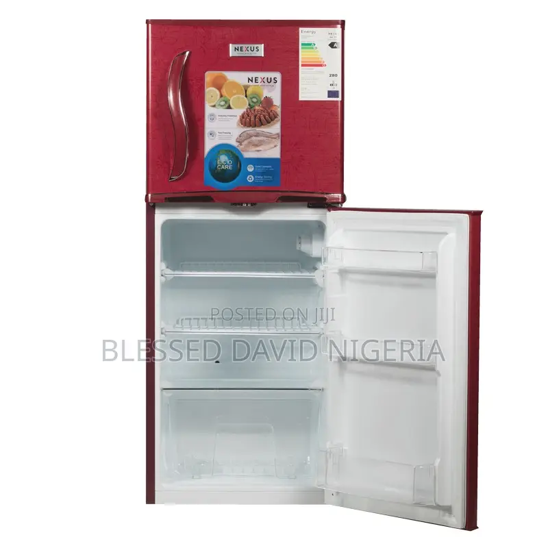 Nexus 190l Red Double Door Refrigerator Nx-235