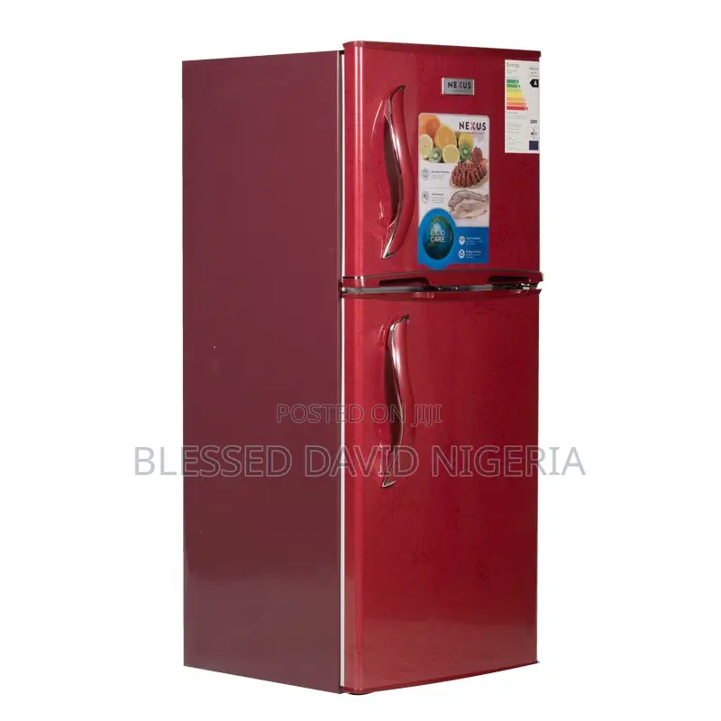Nexus 190l Red Double Door Refrigerator Nx-235
