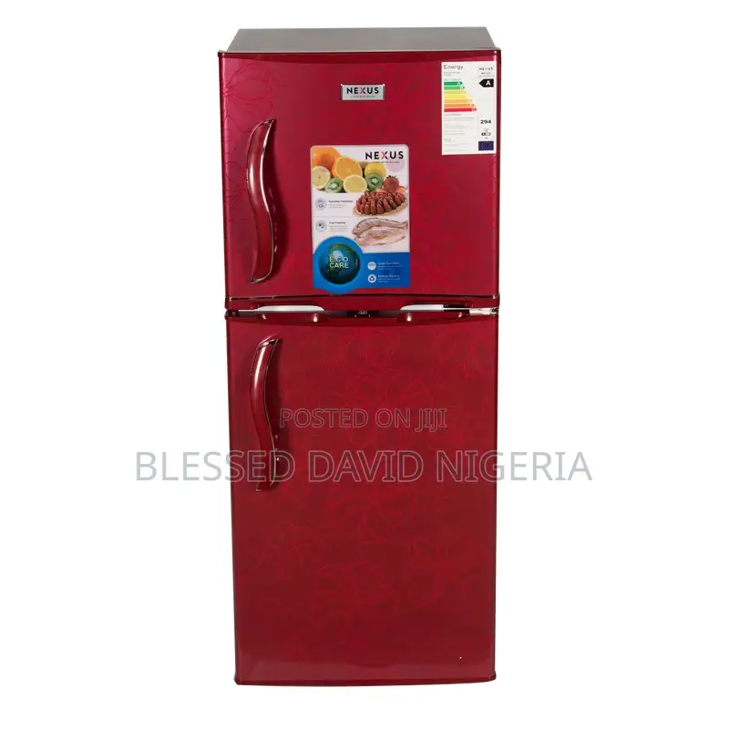 Nexus 190l Red Double Door Refrigerator Nx-235