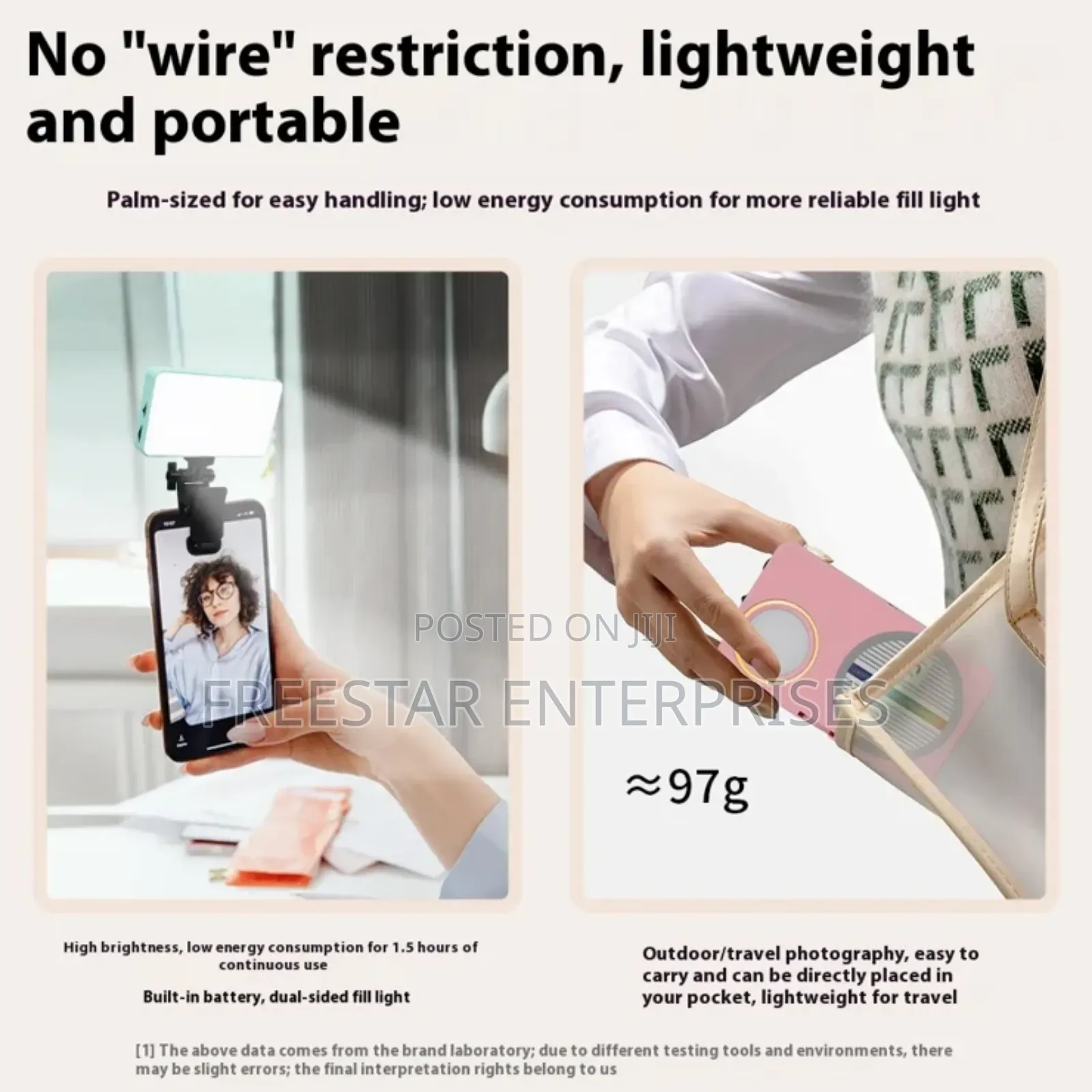 N19 Phone Camera Led Light Magnetic Led Fill Light.
