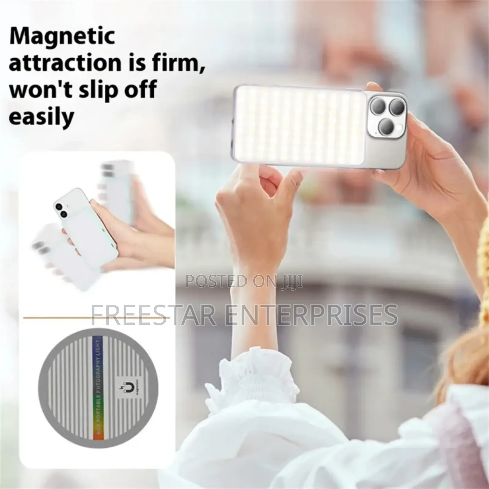 N19 Phone Camera Led Light Magnetic Led Fill Light.