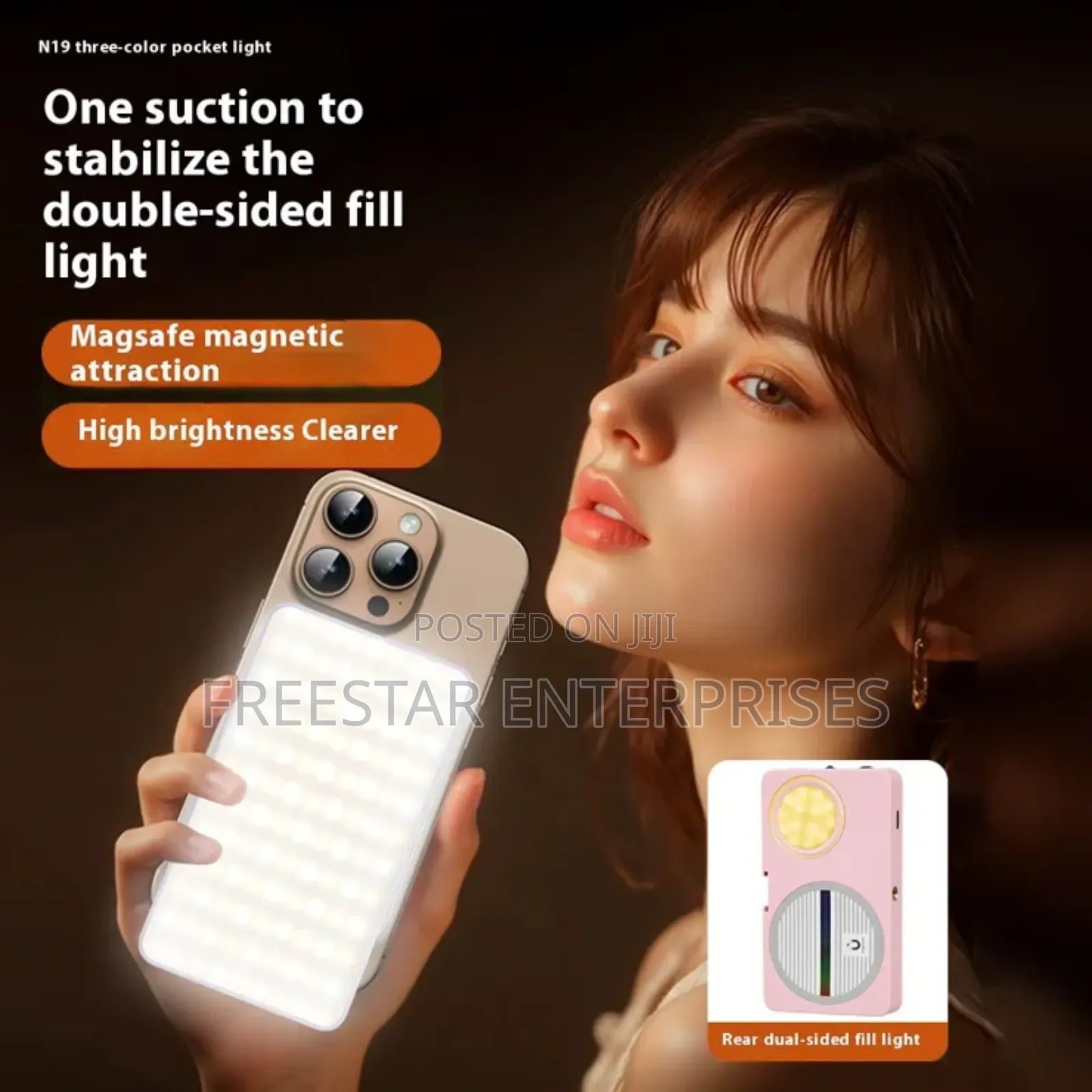 N19 Phone Camera Led Light Magnetic Led Fill Light.