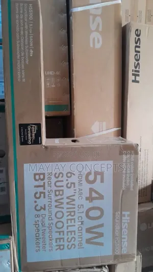 Hisense Soundbar With Subwoofer 540w(Hs-5100)Dual 8 Tweeter Speakers