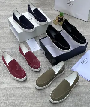 Big Berluti Blue Loafers Men Shoe