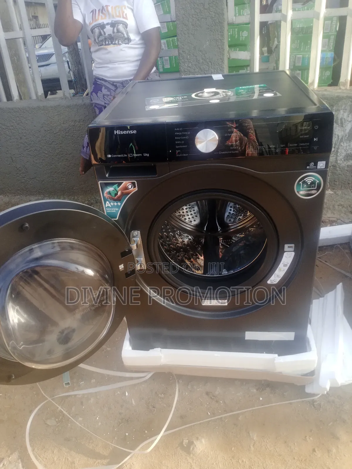 12 Kg Wash and Spin, Hisense Front Loader Automatic Washing Machine