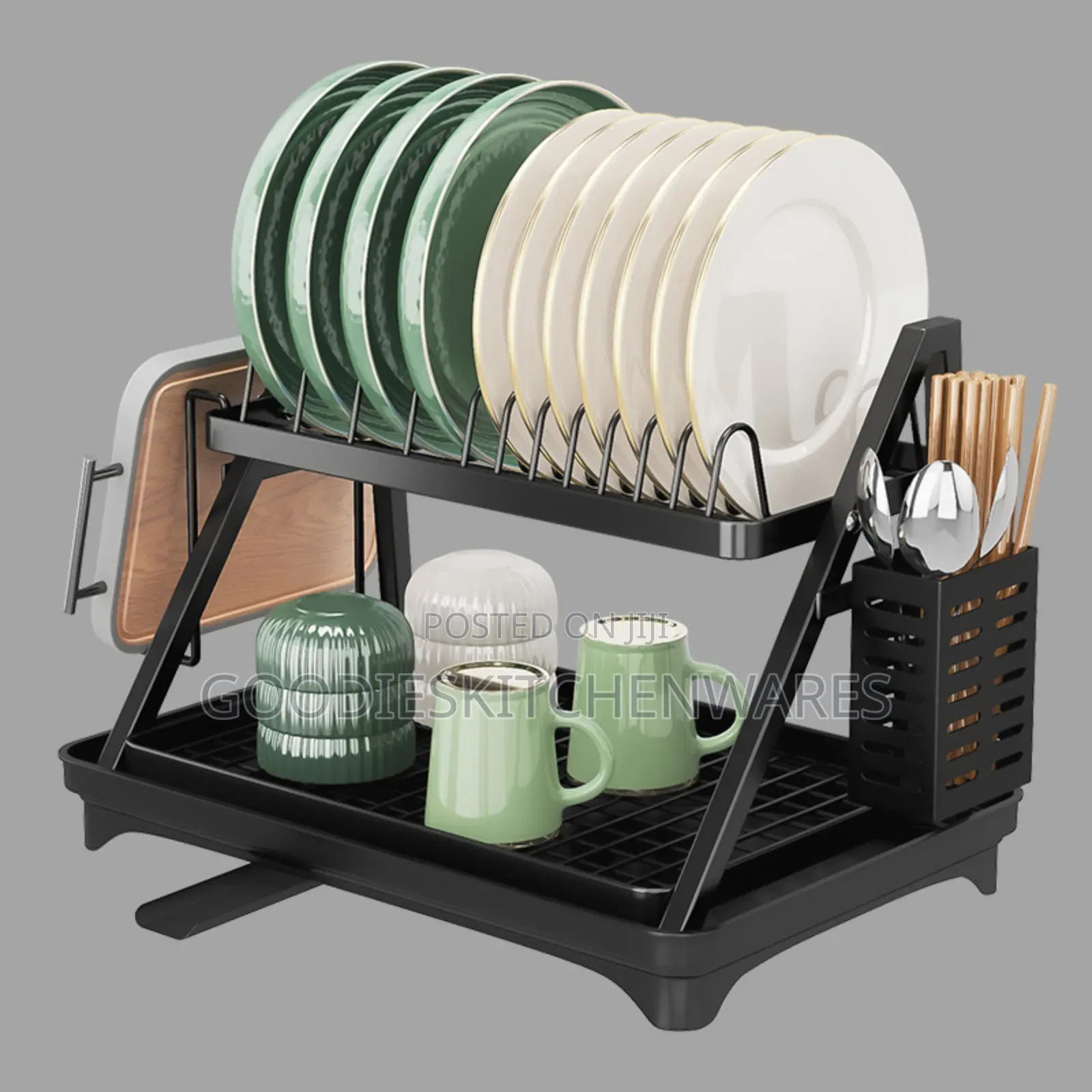 Portable 2 Layer Dish/ Plate Rack