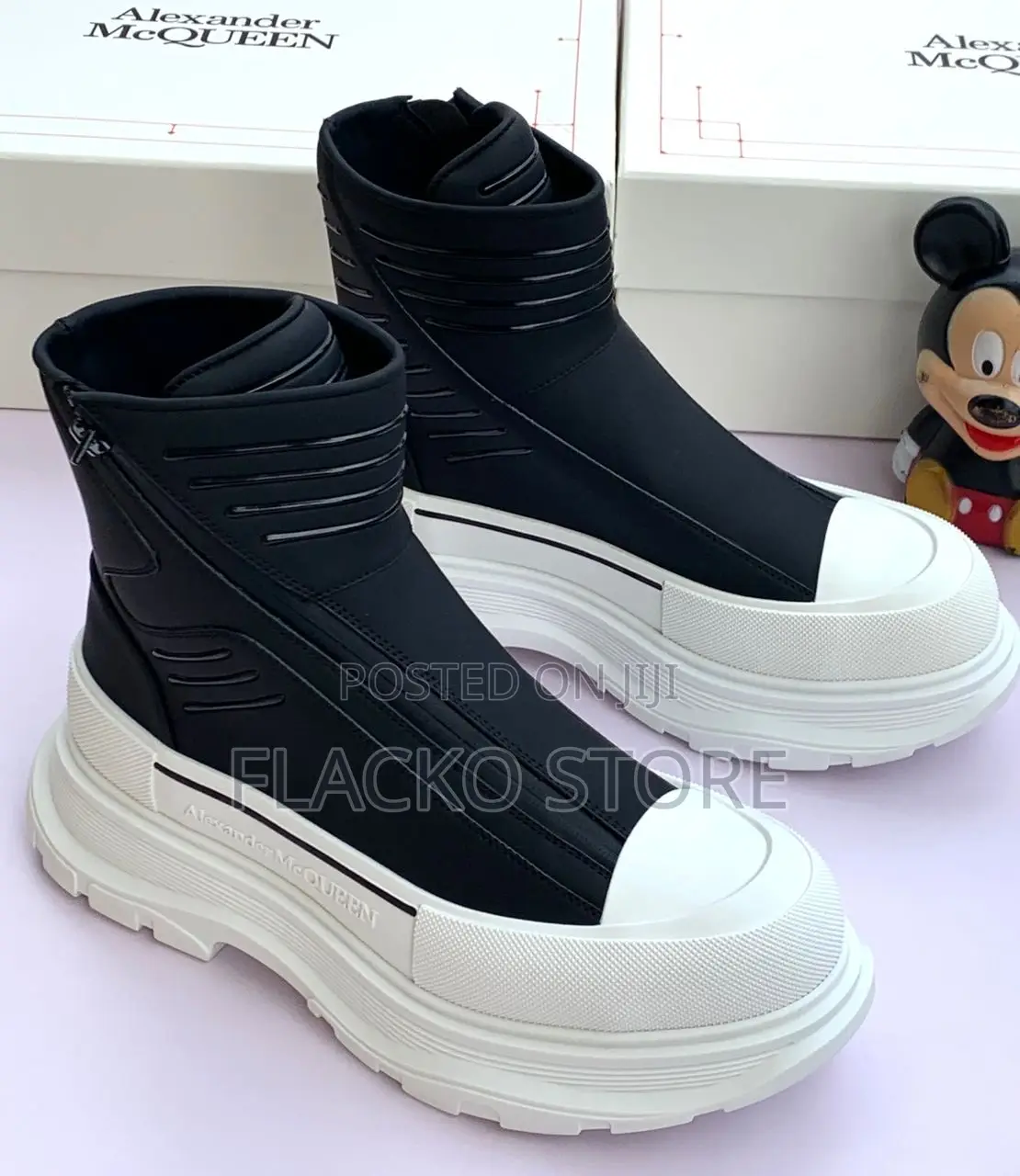 Original Alexander Mcqueen Plimsoll Hightop Boots