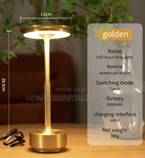 Cordless Rechargeable Modern Dinner Table Lamp