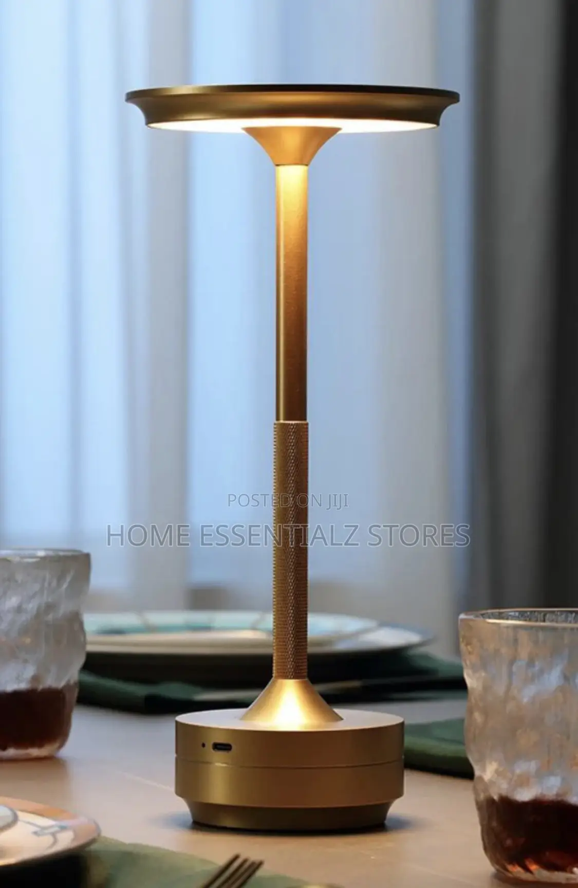 Cordless Rechargeable Modern Dinner Table Lamp