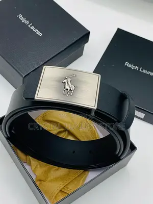 Ralph Lauren Quality Luxury Men Genuine Leather Belt