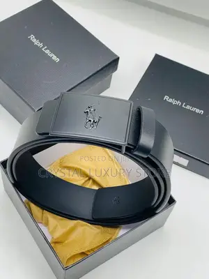 Ralph Lauren Quality Luxury Men Genuine Leather Belt