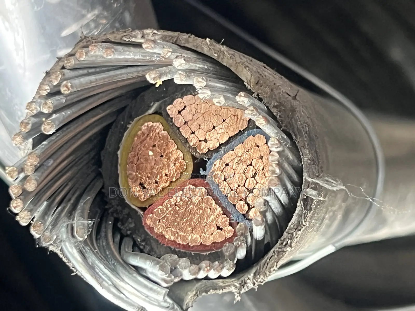 120mmx4core Armored Copper Cable