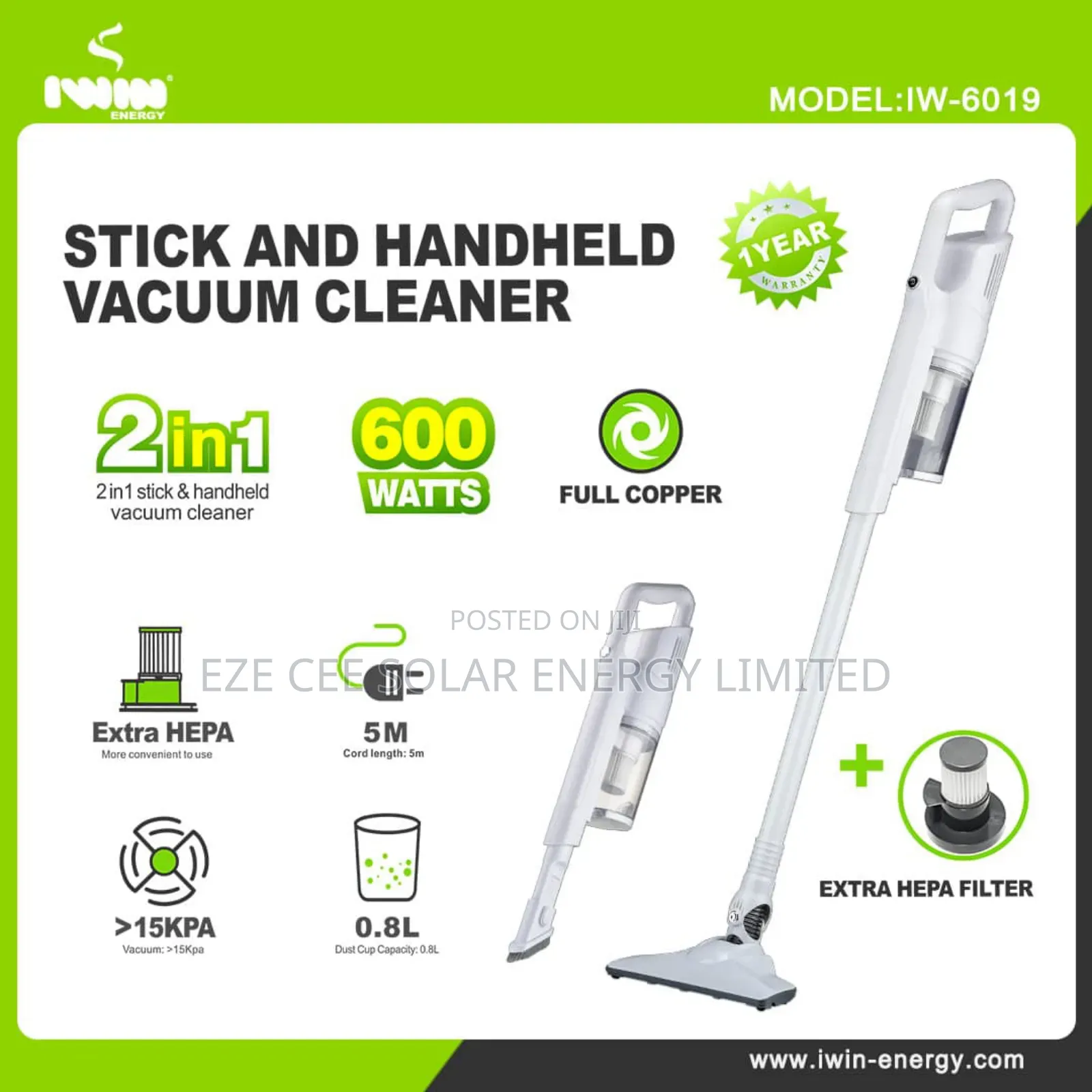 Stick And Handheld Vacuum Cleaner