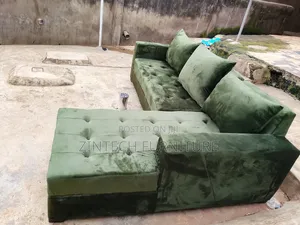 Brand New Green Color L Shape Sofas
