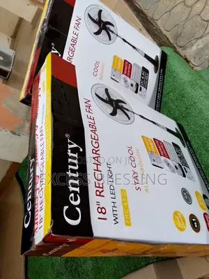 Century 18 Inches Rechargeable Standing Fan With Led Light
