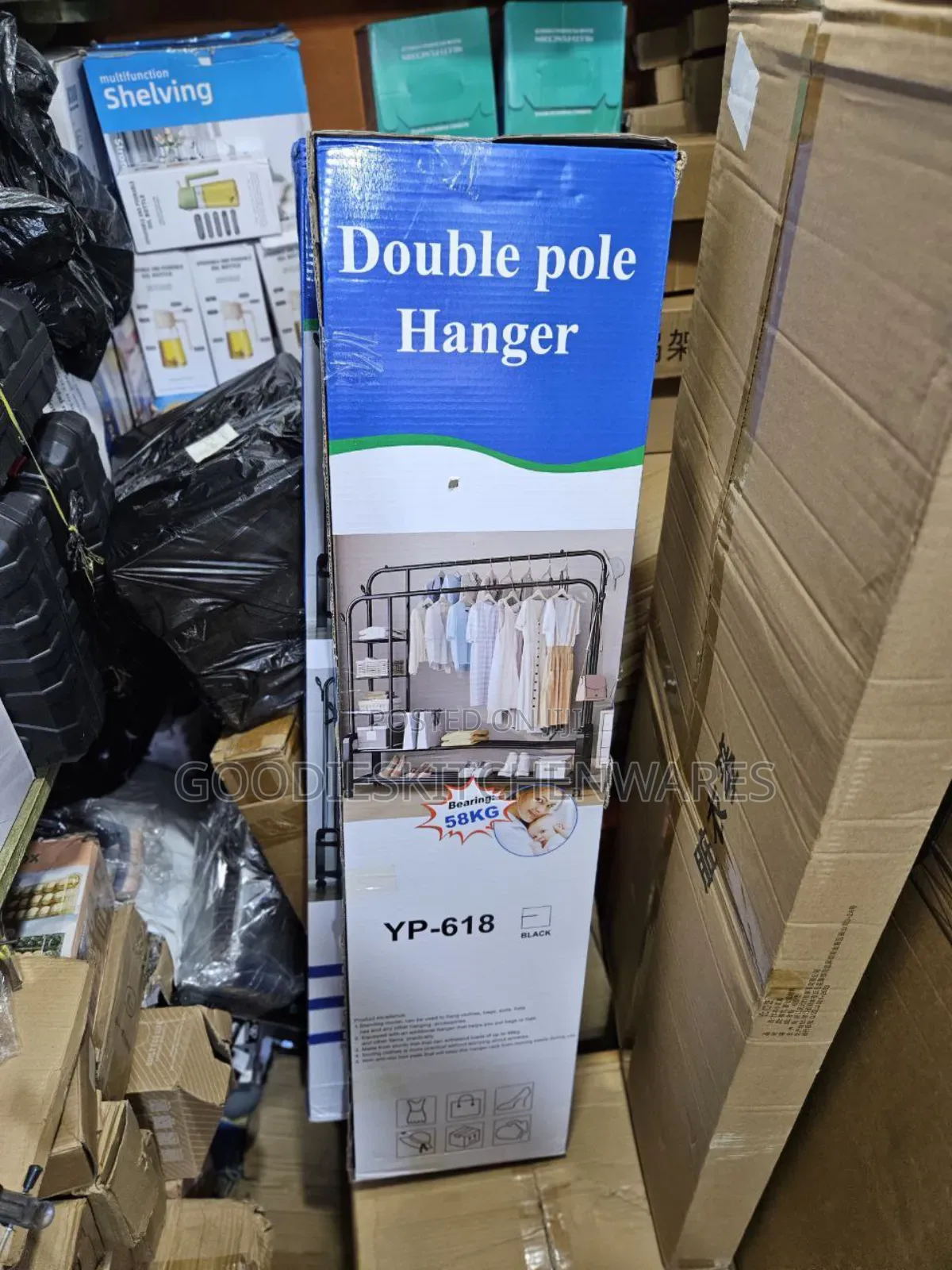 58kg Double Pole Hanger Heavy Duty