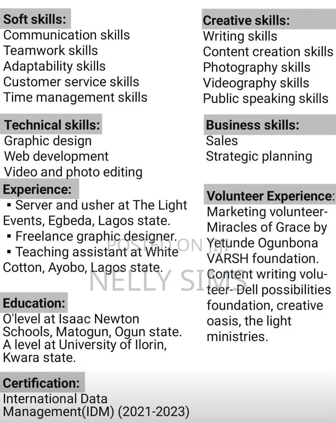 Online And Offline Job, Creative Assistant, Personal Assistant.