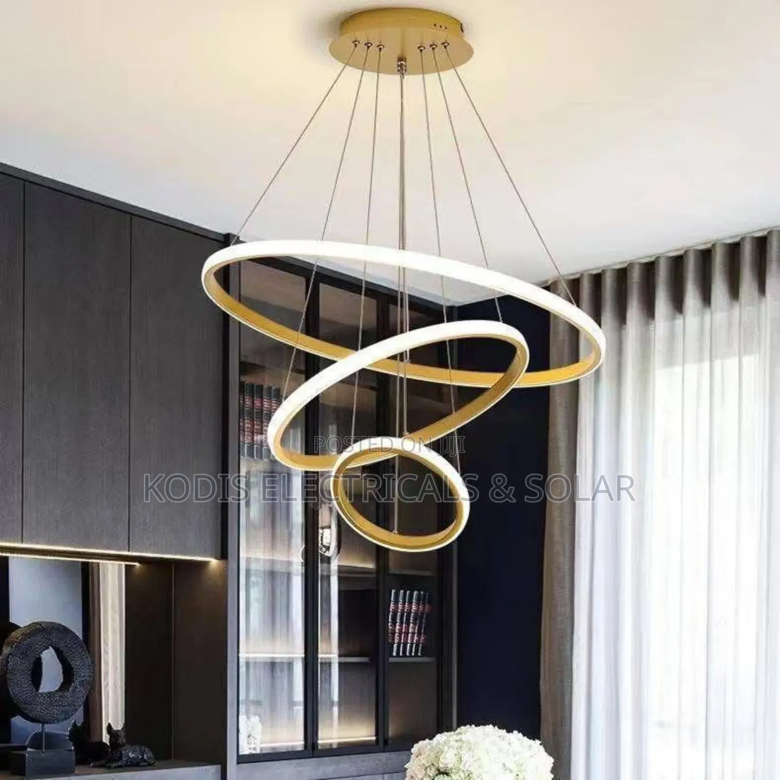 3 Rings Chandelier Led Lighting