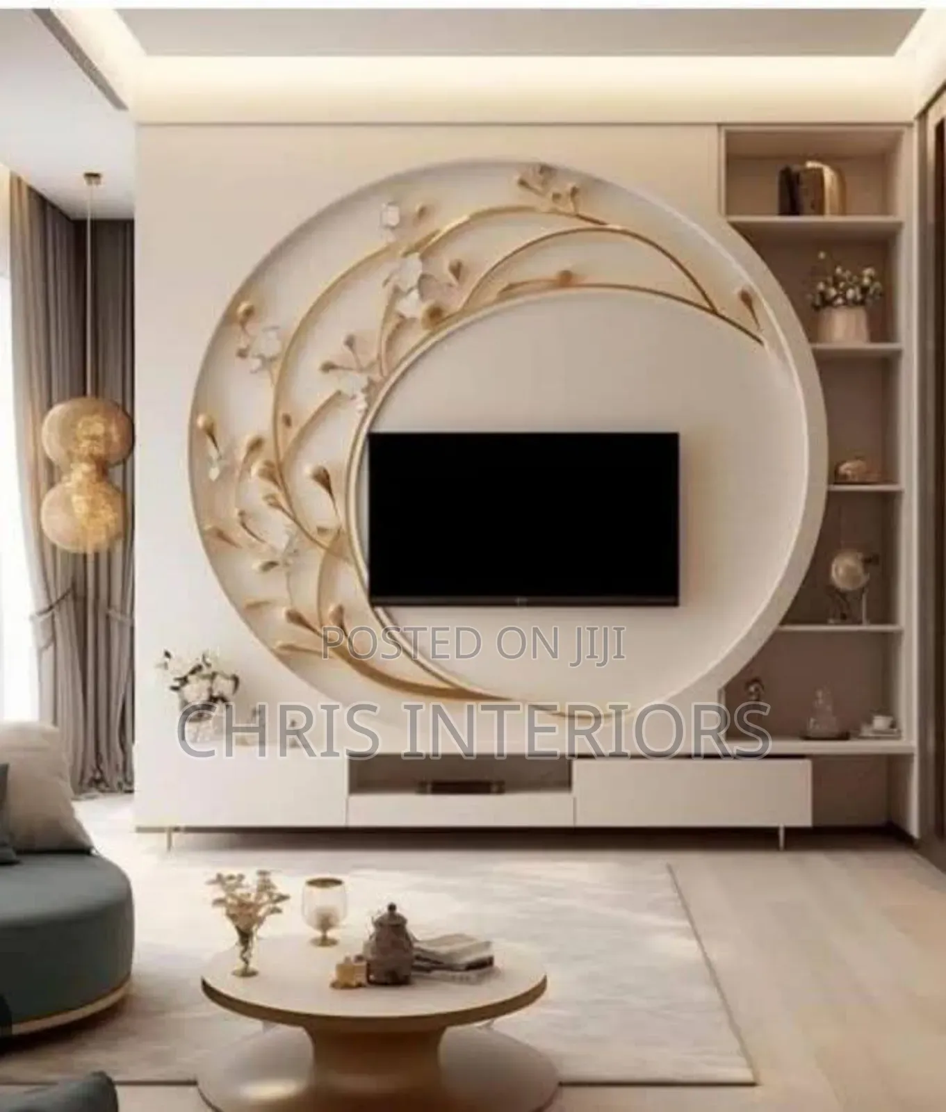 High Glossy Tv Console