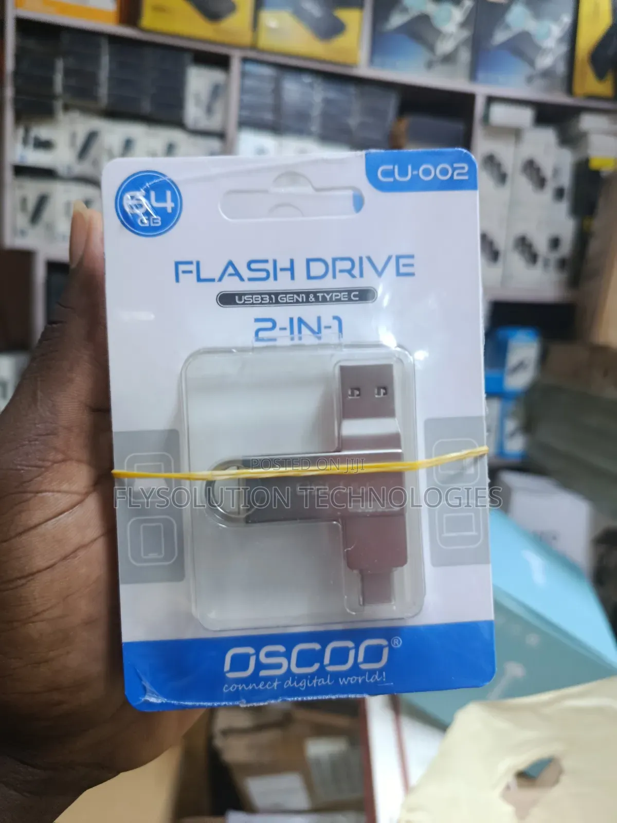 Oscoo 64gb 2-in-1 Otg Flash Drive Usb 3.1 - Cu-002