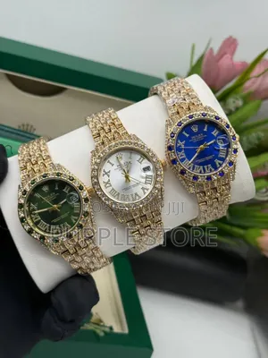 Rolex Stone Watch for Ladies