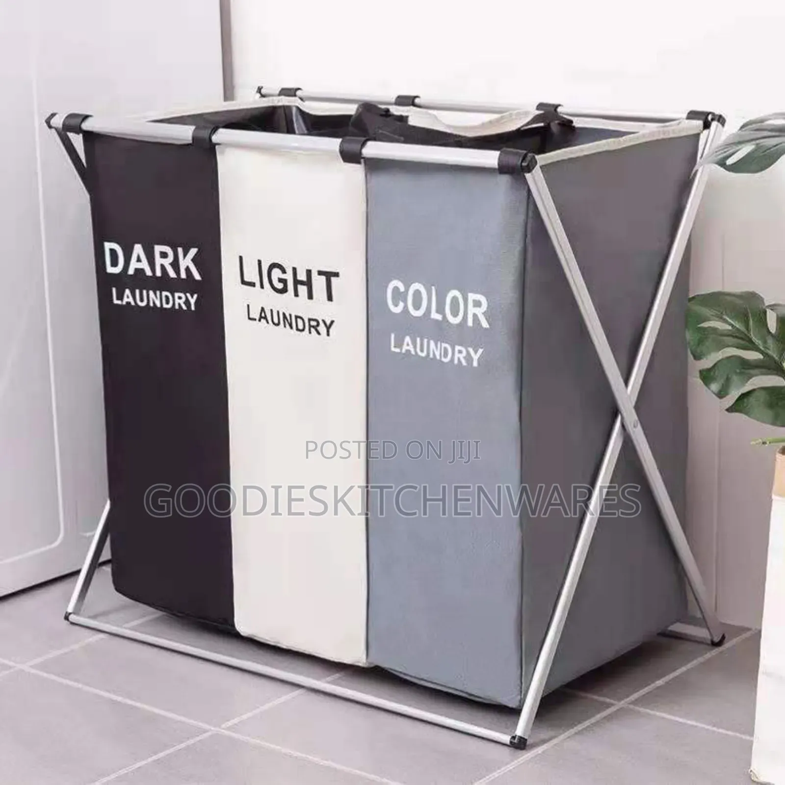 3 Sections Laundry Bag / Laundry Basket
